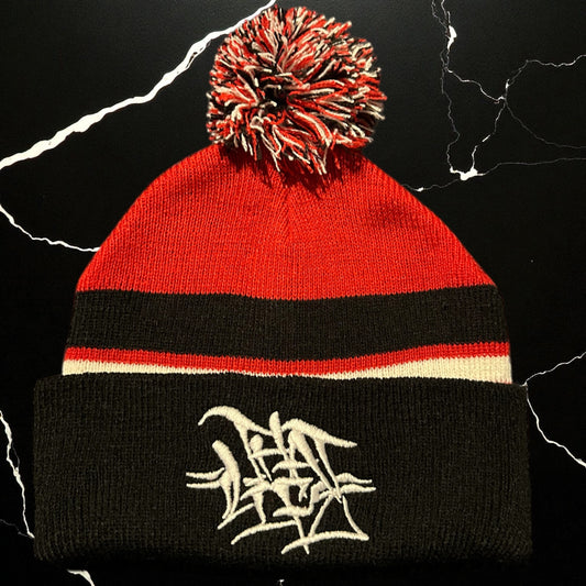Black and Red Beenie